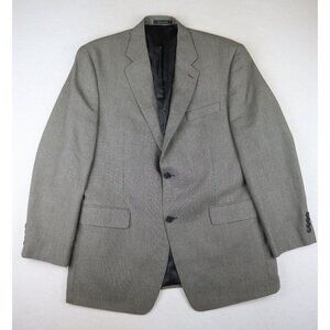 Van Heusen Men's Blazer Suit Jacket Sport Coat Size 42R Gray Two Button